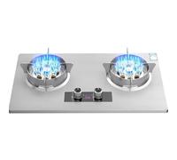 Gaziniere Gaz, Plaque De Cuisson À Gaz Intégrée À 2 Brûleurs, Flamme Haute À Neuf Cavités De 8,5 KW/8,5 KW, (Minuterie Bilatérale De 180 Minutes), Avec Protection Anti-extinction(LPG)