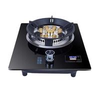 Gaziniere Gaz Portative 1 Brûleur - Cuisinière À Gaz Extérieure, Cuisinière À Gaz En Verre Trempé, Cuisinière À Gaz Réglable De Contrôle De Flamme, Cuisinière À Gaz Avec Minuterie(LPG)