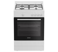 Indesit Cuisinière à gaz I6GGKMWF 4 foyers 10,4 KWh L60 cm Blanc