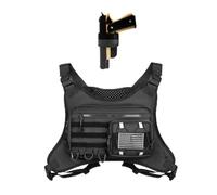 GAZJYUSP Sac de poitrine de course pour homme et femme, sac de poitrine utilitaire minimaliste léger avec support de téléphone intégré pour l'entraînement, la course, le jogging, la randonnée, le