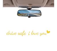 Gazocua Autocollant Rétroviseur Intérieur - Décoration Conduite Sécurisée Cœur pour Voiture - Accessoires Décoratifs Véhicule pour Moto Scooters Camion SUV Berline Pick-up | Autoroute Quotidienne