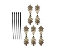 Gazocua Bandes Camouflage Feuilles | 5 Bandes Feuilles pour Casque de Chasse Extérieur | Accessoires Extérieur avec 5 Attaches Câbles pour Passionnés | Entraînement Jeux Nature Désert Exercices