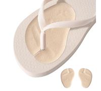 Gazocua Coussinets -pied - Coussinets d'orteils en gel pour tongs - Transparents - Réutilisables - Antidérapants - Pour homme et femme - Maison - Chaussons d'extérieur