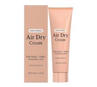 Gazocua Crème coiffante - 100 g - Crème lissante à l'air libre pour cheveux - Après-shampoing pour une hydratation longue durée - Lissage léger - Renforcement des boucles - Brillance douce et