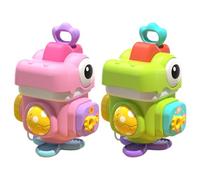 Gazocua Dinosaure - Cube d'Activités Voyage Anti-Ennui | Cube Sensoriel Stimulant La Coordination Main-Œil pour D'Âge Préscolaire Jeu Maison Voyage École Temps De Jeu