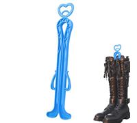 Gazocua Forme de bottes hautes, support de bottes pour maintenir les bottes hautes, support de botte, support gainant, pour bottes, longueur moyenne, à clipser, soutien intérieur anti-plis, bleu, Voir