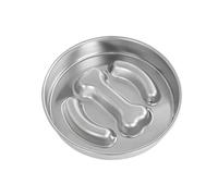 Gazocua Gamelles Ralentisseurs pour Chien | Bol pour Chien en Acier Inoxydable Antiglouton | Alimentation Saine Anti-étouffement pour Morceaux de Viande et Fromage