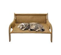 Gazocua Haustie Canapé lit pour chat, lit surélevé respirant, pour l'intérieur et l'extérieur, salon, chambre à coucher, été, chiots
