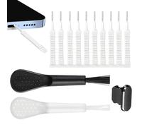 Gazocua Kit de nettoyage pour port de charge pour smartphone, brosse pour ordinateur portable pour un nettoyage en profondeur, kit de nettoyage avec protection contre la poussière, pour l'entretien