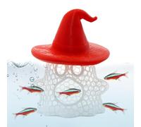 Gazocua Lit Poisson Betta | Décor Flottant pour Aquarium avec Petites Fausses Roches - Ornement Hamac À Crevettes D'Aquarium - pour La Maison Le Dortoir L'Appartement Le Bureau Les Animaux Aquatiques