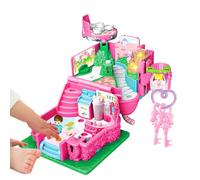 Gazocua Maisons de poupées pour | Cabane de Jeu avec lumière et Musique - Villa Jouet Imaginaire | pour garçons et Filles, Maison, école, Chambre, Salle de Jeu, préscolaire, garderie, Anniversaire,
