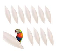 Gazocua Os de seiche - Lot de 12 Pièces Râpe À Bec Naturelle,Pierre à Bec Oiseaux 9-12 cm | pour Perruche Inséparable Calopsitte Perroquet Canari Dragon Barbu Cage Aquarium Friandise pour Animaux
