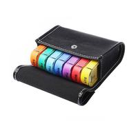 Gazocua Pilulier Semainier Français Grand Pilulier Hebdomadaire, 28 Compartiments Avec Sac Portable En Cuir PU Pour Vitamines, Suppléments Et Médicaments