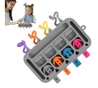 Gazocua Planche d'activité pour bébé | Jouet éducatif lavable en silicone doux pour l'apprentissage précoce, pour les filles de 1 à 3 ans pour une utilisation à la maison, dans les salles de classe, à