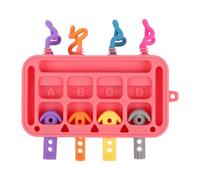 Gazocua Planche d'activité pour bébés et tout-petits - Jouet éducatif en silicone | Jouet pour l'apprentissage précoce | Pour et filles de 1 à 3 ans pour une utilisation à la maison dans la salle de