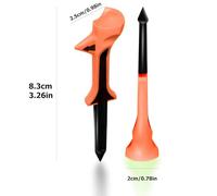 Gazocua Tee De Golf pour Parcours - Tees à Inclinaison 10 Degrés,Équipement de Sport de Balle pour Fournitures de Longue Distance pour Pratique Quotidienne et Cours d'Entraînement pour Débutants et