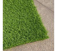 Gazon artificiel - 2,3 cm d'épaisseur avec envers en caoutchouc pour une utilisation en extérieur - Idéal pour le jardin, la cour, la terrasse et le balcon