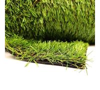 Gazon artificiel 25 cm - Tapis de gazon synthétique pour intérieur et extérieur avec trous de drainage pour chiens, parfait pour les terrasses, les jardins, les pelouses et l'aménagement paysager.