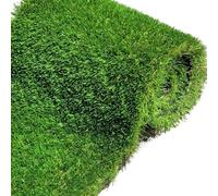 Gazon artificiel 40 mm et 30 mm - Gazon artificiel naturel et réaliste haute densité pour jardin, aire de jeux | Respectueux des animaux de compagnie | Résistant aux UV | Faible entretien (40 mm de