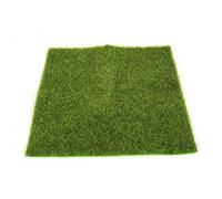 Gazon artificiel artificiel pour jardin, pelouse, mousse miniature artisanale, décoration de maison de poupée, 15 x 15 cm, nouvelle version tendance