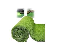Gazon Artificiel avec Trous de Drainage,Tapis de Gazon synthétique réaliste,pour Jardin intérieur/extérieur, terrasse, Balcon, Paysage, Vert, différentes Tailles Disponibles(1x8m/3x26ft)