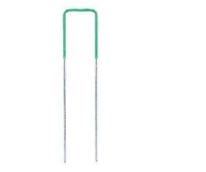 Gazon artificiel demi-vert, 100 pièces, broches en U, piquets en métal galvanisé, agrafes pour mauvaises herbes