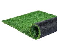 Gazon Artificiel Dense & Résistant, Tapis d'Herbe Synthétique pour Jardin, Terrasse, Intérieur/Extérieur, Antidérapant & Étanche, Entretien Zéro (0.5x2M)