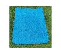 Gazon Artificiel Extérieur, Gazon Artificiel Coloré Pour Animaux De Compagnie Avec Trous De Drainage, Pour L'école Sur Le Toit De La Zone Des Animaux De Compagnie De La Cour(Sky blue,6.5x6.5ft)
