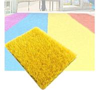 Gazon Artificiel Extérieur, Rouleau De sous-Couche De Faux Gazon Synthétique De Hauteur, Tapis Décoratif De Faux Gazon Découpable pour Patio Jardin Arrière-Cour, Yellow, 43.31x39.37in/1.1x1m