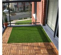 Gazon Artificiel for Chiens et Animaux domestiques, Hauteur de Poils de 10 mm, Tapis de Gazon Artificiel Durable for terrasse, Tapis de Gazon Vert, Taille 1 x 6 m(1x3m)
