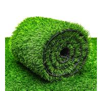 Gazon Artificiel réaliste, Aspect Naturel, 2 x 6 m, Hauteur de Poils de 2 cm, Gazon synthétique pour terrasse, Balcon, Jardin et Animaux de Compagnie