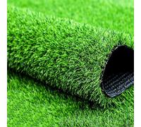 Gazon artificiel réaliste haute densité 2 x 3 m pour extérieur, patio, balcon, cour et terrasse - Décoration de pelouse verte parfaite pour porche et aménagement paysager 2 x 1 m