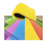 Gazon Artificiel Rouleaux, Tapis de Pelouse Artificielle, Terrains de Jeux Découpables, Tapis de Gazon Artificiel Décoratif pour Patio, Balcon, Extérieur et Intérieur (Color : Yellow, Size : 0.5x1m)