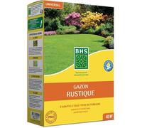 BHS GRU1 - 1kg - 40m² - Gazon Rustique plus résistant et mieux protégé - Rapide et Durable - Tous Types de Terrain et Climats, Robuste