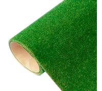 Gazon miniature 41 x 100 cm pour dioramas miniatures, balcons, verdures, thèmes de chambre d'enfants et aménagements naturels d'intérieur (vert foncé)