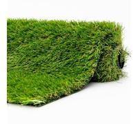 Gazon synthétique 35 mm rouleau 2x3 m (6 m²) - Fibres bicolores effet naturel haut réalisme - Idéal jardin moderne, contour piscine et terrasse urbaine - MGS