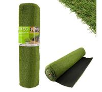 Oxeo Gazon synthétique Artificiel Rouleau 8m2-1230g/m2 - Épaisseur 2cm - Pelouse synthétique Balcon, terrasse - Effet Naturel