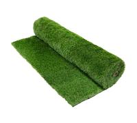 ECD Germany Gazon Synthétique 35mm Rouleau 10m² (1x10m), Vert Multinuancé, Drainage Rapide et Facile à Découper, Résistant Intempéries, Tapis Artificiel Pelouse Herbe Fausse Revêtement de Sol Jardin