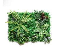 Gazon Synthetique Exterieur,Gazon Artificiel 40x60cm Artificial Green Plant Lawns Tapis pour Maison Jardin Mur Landscaping Vert Plastique Peluche Porte-porte Boutique De toile d'image(A6)