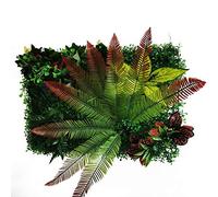 Gazon Synthetique Exterieur,Gazon Artificiel Artificielle plante pelouse fleur mur panneau fond herbe gloire herbicite maison décoration(White)