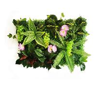 Gazon Synthetique Exterieur,Gazon Artificiel Artificielle plante pelouse fleur mur panneau fond herbe gloire herbicite maison décoration(B)