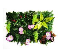 Gazon Synthetique Exterieur,Gazon Artificiel Artificielle plante pelouse fleur mur panneau fond herbe gloire herbicite maison décoration(Orange)