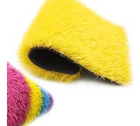 Gazon Synthétique Haute Résistance for Intérieur Et Extérieur Usage Commercial - Absorption Des Chocs 3Cm Aspect Réaliste Dimensions Personnalisables (magasin, Événement, Piscine)(Yellow,24x79IN)