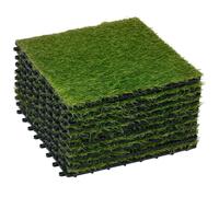 Gazon synthétique - Outsunny - 30x30x3.5cm - Plastique - vert