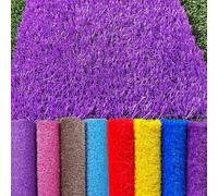 Gazon Synthétique Sans Entretien for Intérieur Et Extérieur - Découpe Facile À La Longueur Souhaitée, Rembourrage De 3 Cm Dos Antidérapant (Balcon, Escaliers, Aire Jeux)(Purple,59x79IN)