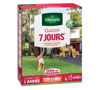 Gazon - Vilmorin - Gazon 7 jours - 3 kg + Semoir à main Gazon/Engrais