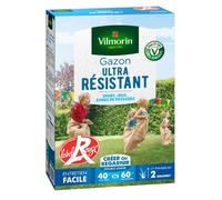 Gazon - Vilmorin - Gazon Ultra Résistant - Label Rouge - 1 kg + Soin Pansement 2 en 1 - 25 g (x10)