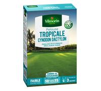 Gazon - Vilmorin - Pelouse Tropicale - Cynodon Dactylon - 500 g + Gazon Rustique - 250 g