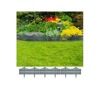 vidaXL Bordures de pelouse 17 pcs 10 m Vert 41229