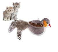 Gazouillement jouet pour chat | Twitter avec ailes battues | Jouet chat d'oiseaux réaliste, jouet de volant automatique, super doux, interactif pour les